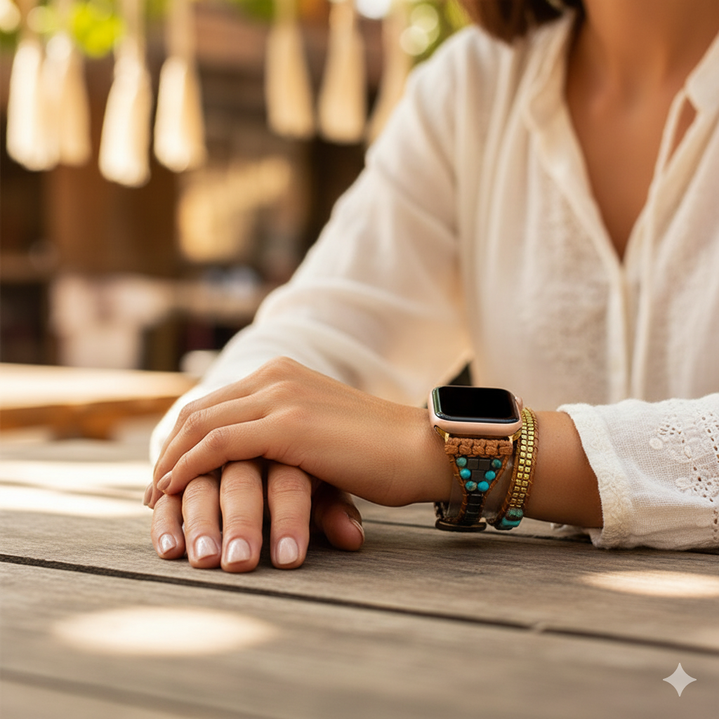 Turquoise Boho Smartwatch Band - For woman🌴