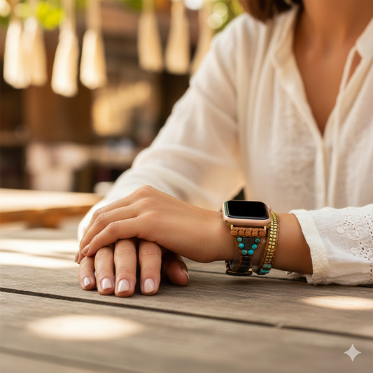 Turquoise Boho Smartwatch Band - For woman🌴