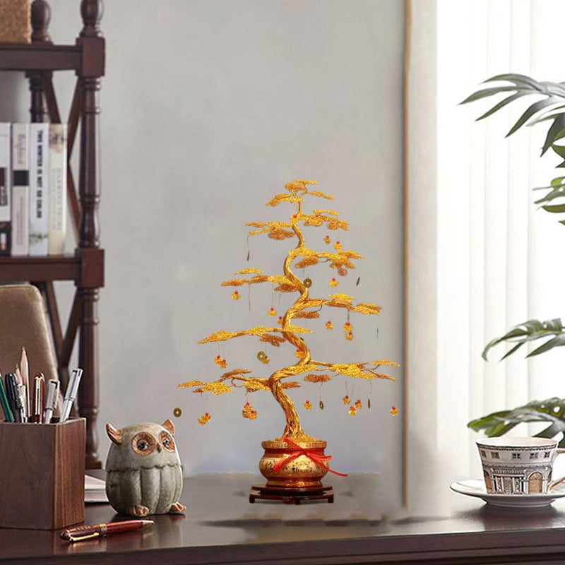 Feng Shui Fortune Tree – Luxury Gold Decoration 💛🧧