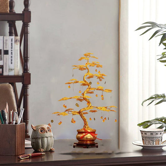 Feng Shui Fortune Tree – Luxury Gold Decoration 💛🧧