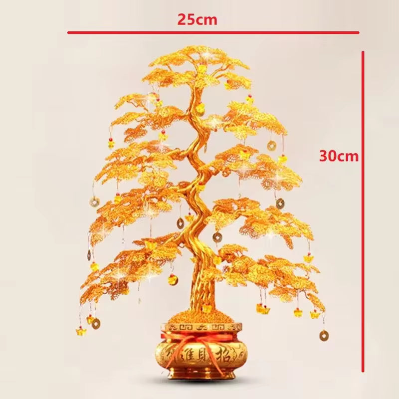 Feng Shui Fortune Tree – Luxury Gold Decoration 💛🧧