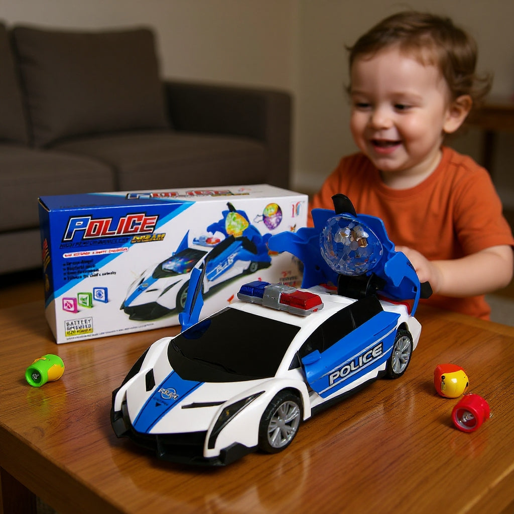 LED Police Supercar Toy with Lights & Sound🔥
